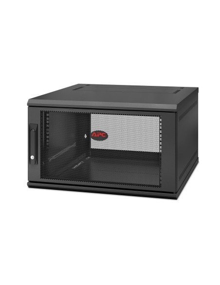 APC NetShelter WX 6U Single Hinged Wall-mount Enclosure 600mm Deep Da parete Nero
