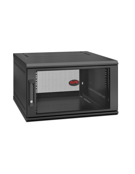 APC NetShelter WX 6U Single Hinged Wall-mount Enclosure 600mm Deep Da parete Nero