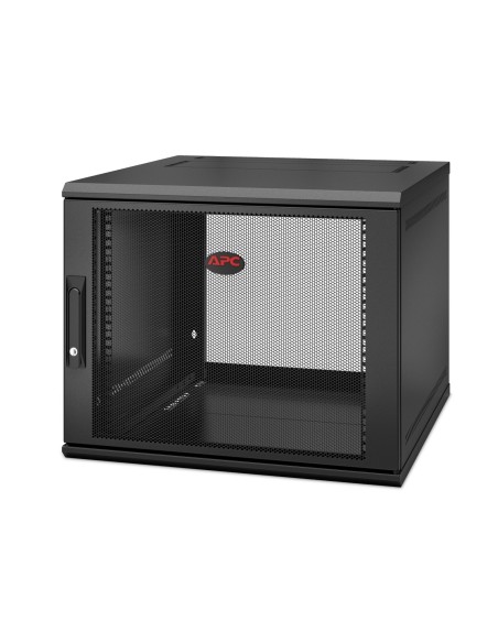 APC NetShelter WX 9U Single Hinged Wall-mount Enclosure 600mm Deep Da parete Nero