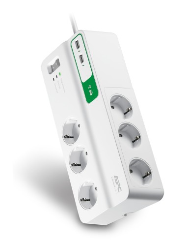 APC PM6U-GR protezione da sovraccarico Bianco 6 presa(e) AC 230 V 2 m
