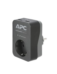 APC PME1WU2B-GR protezione da sovraccarico Nero, Grigio 1 presa(e) AC 230 V