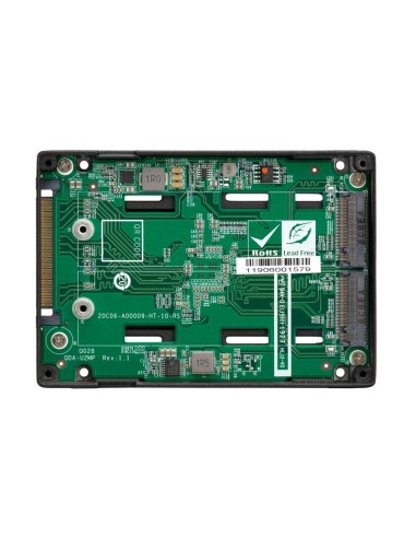 QNAP QDA-U2MP contenitore di unità di archiviazione Box esterno SSD Nero M.2