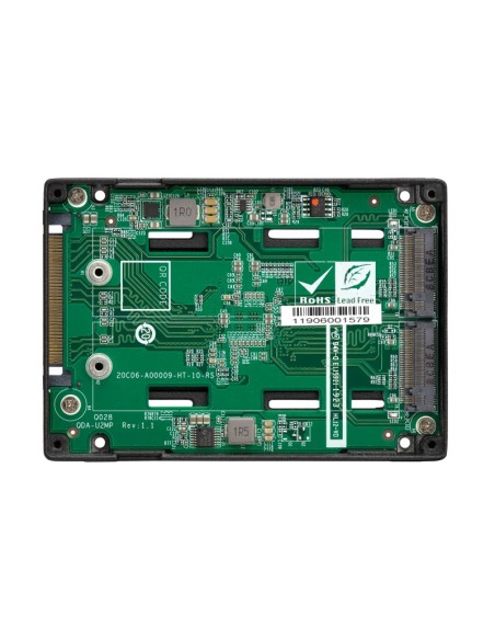 QNAP QDA-U2MP contenitore di unità di archiviazione Box esterno SSD Nero M.2