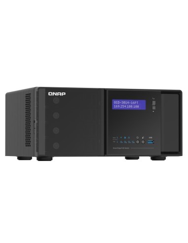 QNAP QGD-3014-16PT-8G switch di rete Gestito Gigabit Ethernet (10 100 1000) Supporto Power over Ethernet (PoE) Nero