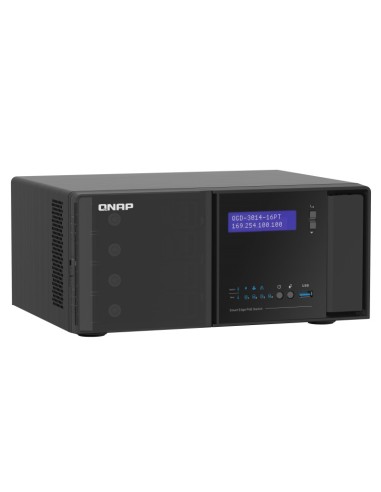 QNAP QGD-3014-16PT-8G switch di rete Gestito Gigabit Ethernet (10 100 1000) Supporto Power over Ethernet (PoE) Nero