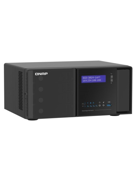 QNAP QGD-3014-16PT-8G switch di rete Gestito Gigabit Ethernet (10 100 1000) Supporto Power over Ethernet (PoE) Nero