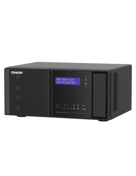 QNAP QGD-3014-16PT-8G switch di rete Gestito Gigabit Ethernet (10 100 1000) Supporto Power over Ethernet (PoE) Nero