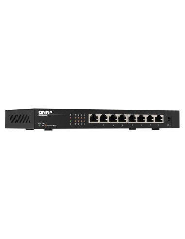 QNAP QSW-1108-8T switch di rete Non gestito 2.5G Ethernet (100 1000 2500) Nero