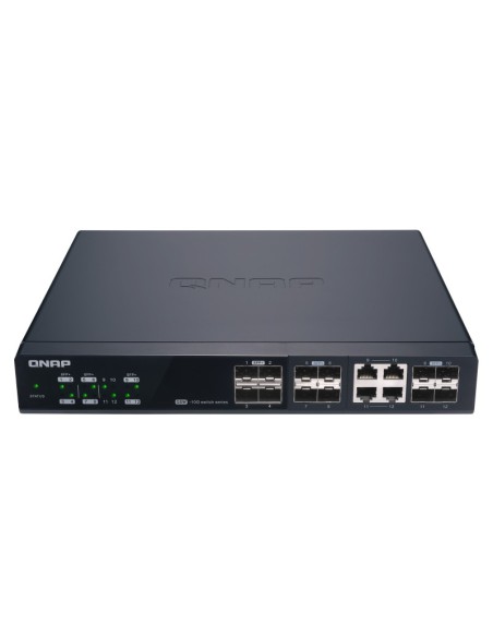 QNAP QSW-M1204-4C switch di rete Gestito 10G Ethernet (100 1000 10000) Nero