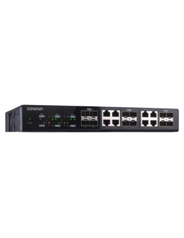 QNAP QSW-M1208-8C switch di rete Gestito L2 10G Ethernet (100 1000 10000) Nero