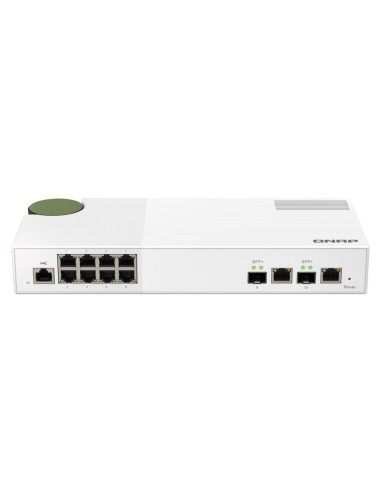 QNAP QSW-M2108-2C switch di rete Gestito L2 2.5G Ethernet (100 1000 2500) Grigio, Bianco