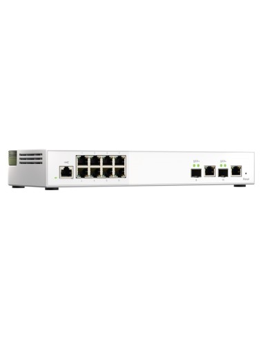 QNAP QSW-M2108-2C switch di rete Gestito L2 2.5G Ethernet (100 1000 2500) Grigio, Bianco
