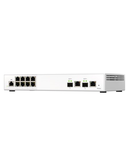 QNAP QSW-M2108-2C switch di rete Gestito L2 2.5G Ethernet (100 1000 2500) Grigio, Bianco