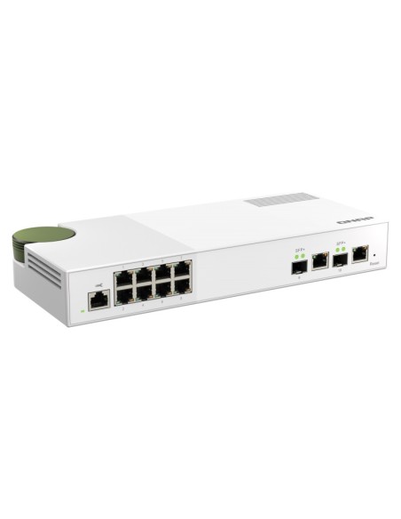 QNAP QSW-M2108-2C switch di rete Gestito L2 2.5G Ethernet (100 1000 2500) Grigio, Bianco