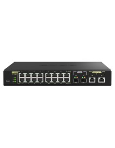 QNAP QSW-M2116P-2T2S switch di rete Gestito L2 2.5G Ethernet Supporto Power over Ethernet (PoE) Nero