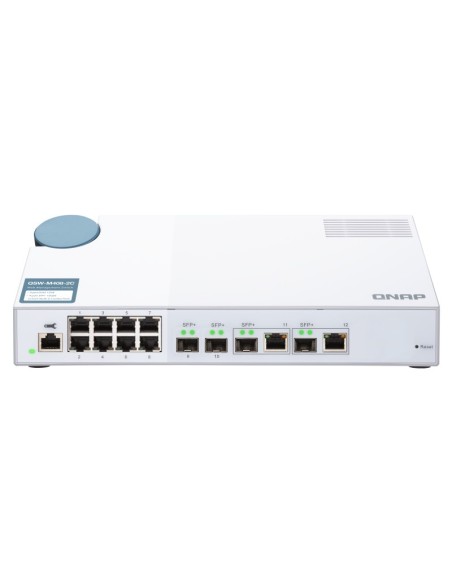QNAP QSW-M408-2C switch di rete Gestito L2 10G Ethernet (100 1000 10000) Bianco