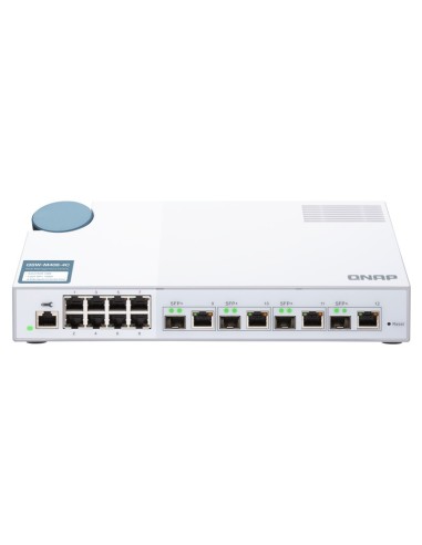 QNAP QSW-M408-4C switch di rete Gestito L2 Gigabit Ethernet (10 100 1000) Bianco