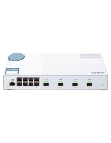 QNAP QSW-M408S switch di rete Gestito L2 Gigabit Ethernet (10 100 1000) Bianco