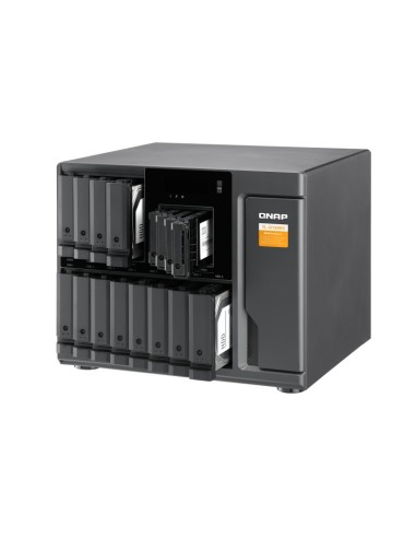 QNAP TL-D1600S contenitore di unità di archiviazione Box esterno HDD SSD Nero, Grigio 2.5 3.5"
