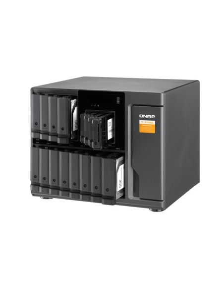 QNAP TL-D1600S contenitore di unità di archiviazione Box esterno HDD SSD Nero, Grigio 2.5 3.5"