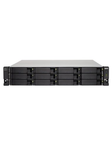 QNAP TL-R1200C-RP contenitore di unità di archiviazione Box esterno HDD SSD Nero, Grigio 2.5 3.5"