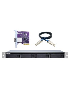 QNAP TL-R400S contenitore di unità di archiviazione Box esterno HDD SSD Nero, Grigio 2.5 3.5" 2