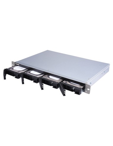 QNAP TL-R400S contenitore di unità di archiviazione Box esterno HDD SSD Nero, Grigio 2.5 3.5"