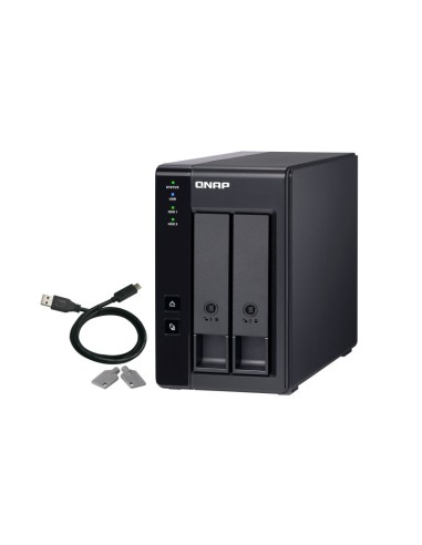 QNAP TR-002 contenitore di unità di archiviazione Box esterno HDD SSD Nero 2.5 3.5"