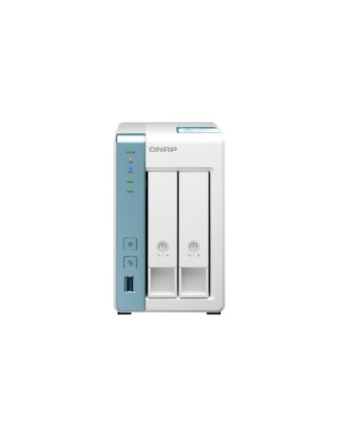 QNAP TS-231K server NAS e di archiviazione Tower Collegamento ethernet LAN Turchese, Bianco Alpine AL-214