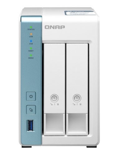 QNAP TS-231P3 NAS Tower Collegamento ethernet LAN Turchese, Bianco Alpine AL-214