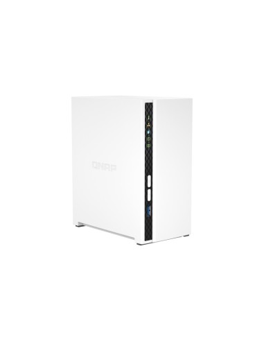 QNAP TS-233 server NAS e di archiviazione Mini Tower Collegamento ethernet LAN Bianco Cortex-A55