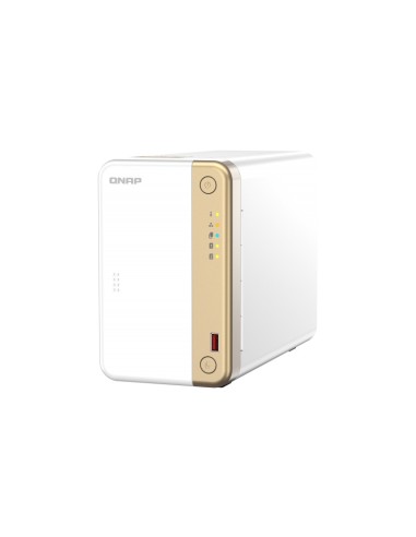 QNAP TS-262 NAS Tower Collegamento ethernet LAN Oro, Bianco N4505