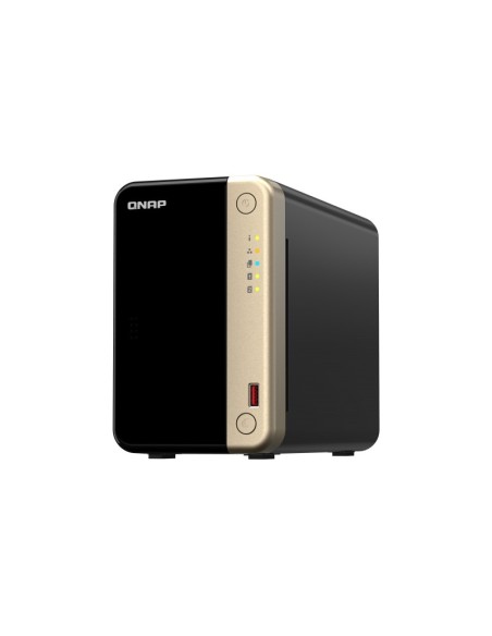 QNAP TS-264 NAS Tower Collegamento ethernet LAN Nero, Oro N5095