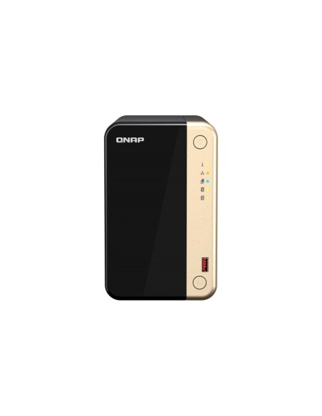 QNAP TS-264 NAS Tower Collegamento ethernet LAN Nero, Oro N5095