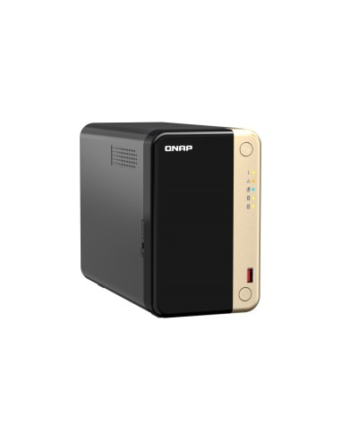 QNAP TS-264 NAS Tower Collegamento ethernet LAN Nero, Oro N5095