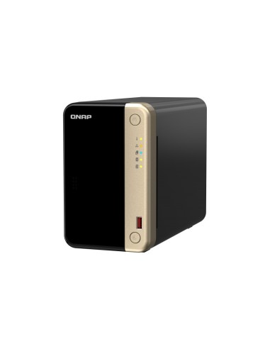 QNAP TS-264 NAS Tower Collegamento ethernet LAN Nero, Oro N5095