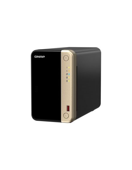 QNAP TS-264 NAS Tower Collegamento ethernet LAN Nero, Oro N5095