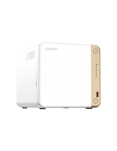 QNAP TS-462-2G server NAS e di archiviazione Tower Collegamento ethernet LAN Bianco N4505