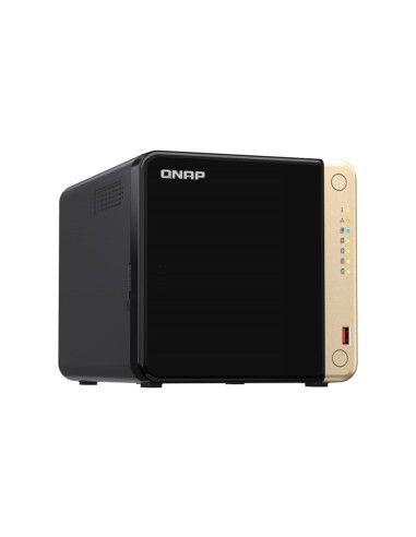 QNAP TS-464-4G server NAS e di archiviazione Tower Collegamento ethernet LAN Nero