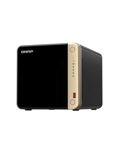 QNAP TS-464-4G server NAS e di archiviazione Tower Collegamento ethernet LAN Nero