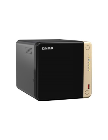 QNAP TS-464-4G server NAS e di archiviazione Tower Collegamento ethernet LAN Nero