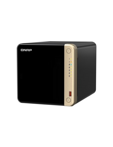 QNAP TS-464-4G server NAS e di archiviazione Tower Collegamento ethernet LAN Nero