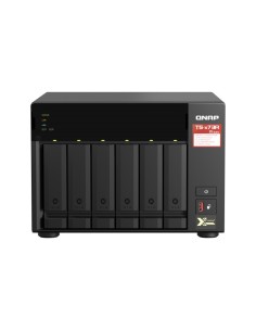 QNAP TS-673A NAS Tower Collegamento ethernet LAN Nero V1500B
