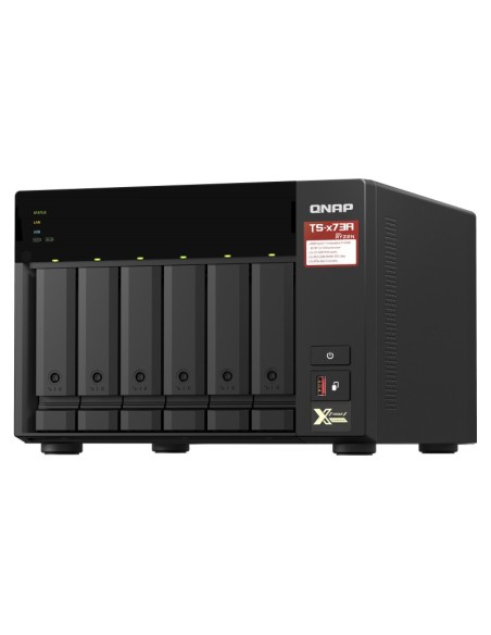 QNAP TS-673A NAS Tower Collegamento ethernet LAN Nero V1500B