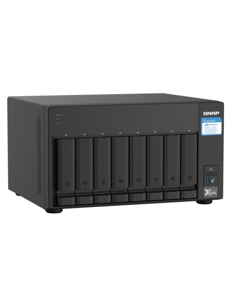 QNAP TS-832PX NAS Tower Collegamento ethernet LAN Alluminio, Nero AL324
