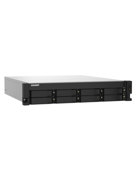 QNAP TS-832PXU NAS Armadio (2U) Collegamento ethernet LAN Alluminio, Nero AL324