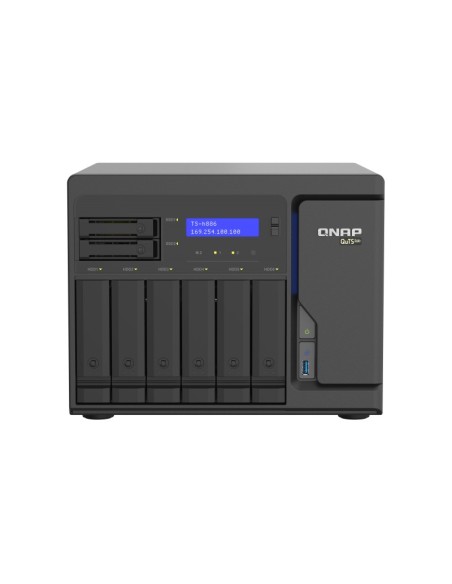 QNAP TS-h886 NAS Tower Collegamento ethernet LAN Nero D-1622