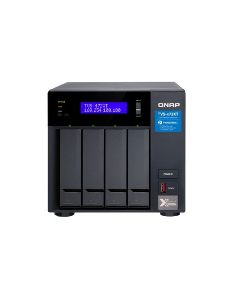 QNAP TVS-472XT NAS Tower Collegamento ethernet LAN Nero