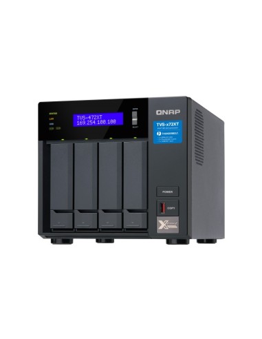 QNAP TVS-472XT NAS Tower Collegamento ethernet LAN Nero