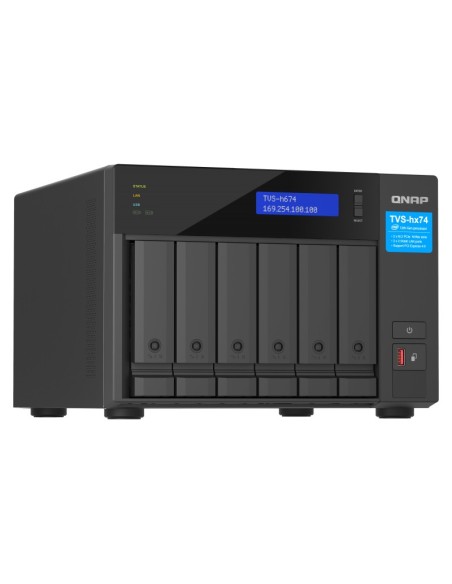 QNAP TVS-H674 NAS Tower Collegamento ethernet LAN Nero i5-12400